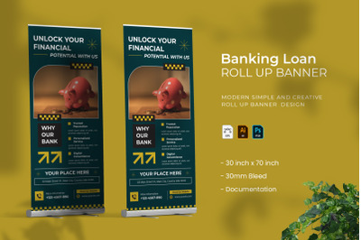 Banking Loan - Roll Up Banner