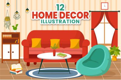 12 Home Decor Illustration