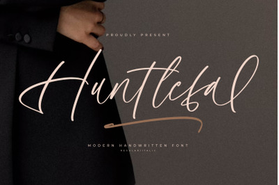 Huntlefal - Modern Handwritten Font