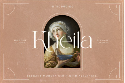 Kheila, Modern Elegant Font, Elegance Serif Typeface, Timeless Font