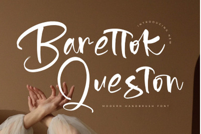 Barettok Queston - Modern Handbrush Font