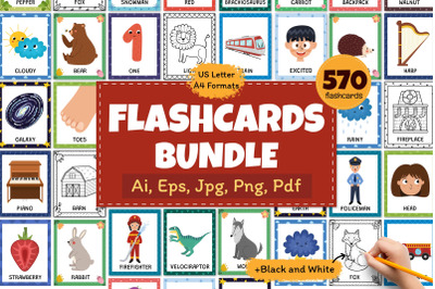 Flashcards Bundle: 570 in 1