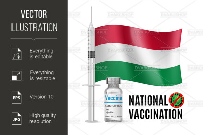 Immunization Icon of Hungary