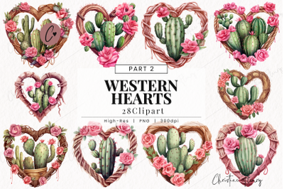 Western Valentine Hearts Clipart Part 2
