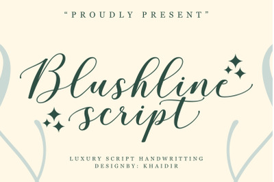 Blushline Script