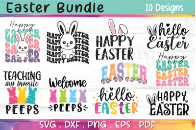 Easter SVG Bundle, Easter Bundle 10 Designs,