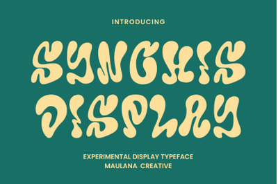 Synchis Experimental Display Typeface