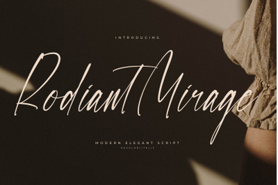 Rodiant Mirage - Modern Elegant Script