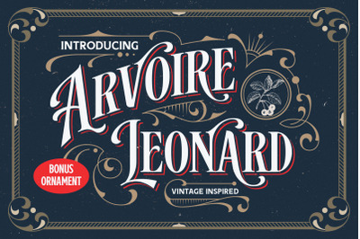 Arvoire Leonard  Layered Font