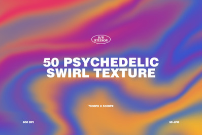 50 Psychedelic Swirls Texture
