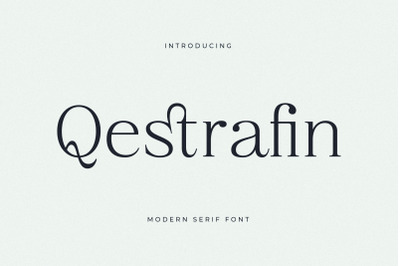 Qestrafin - Modern Serif Font