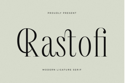 Rastofi - Modern Ligature Serif
