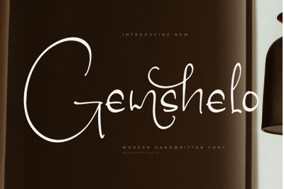 Gemshelo - Modern Handwritten Font