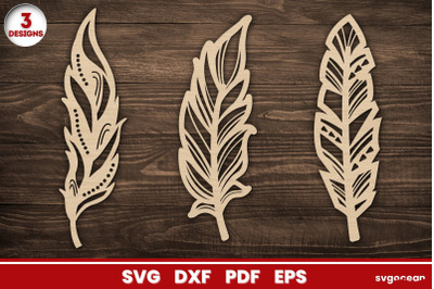 Bookmarks Feathers SVG Bundle