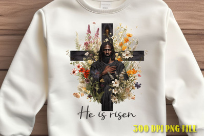 He is Risen Easter Design