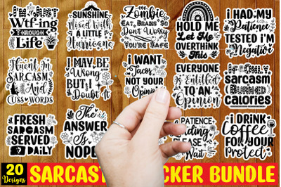 Sarcastic Sticker Bundle&2C;funny Sarcastic Quotes Svg Png Bundle&2C; Sarcas