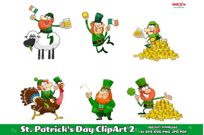 St. Patrick&amp;&23;039;s Day Cartoon Characters 2