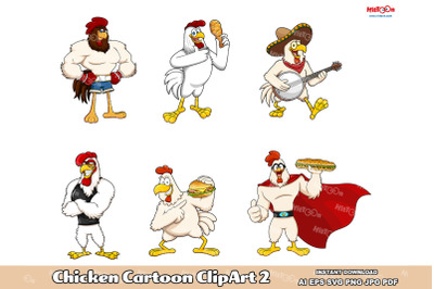 Chicken Cartoon ClipArt 2