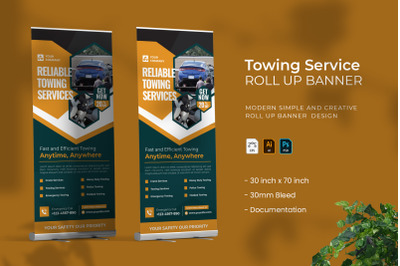 Towing Services - Roll Up Banner