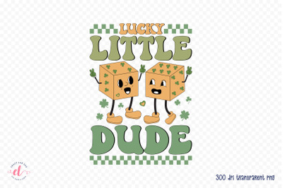 Lucky Little Dude PNG Retro Sublimation