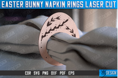 Easter Bunny Napkin Rings Laser Cut | Home Design | CNC File