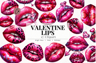 Valentine Lips Clipart