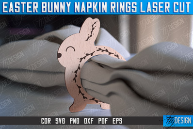 Easter Bunny Napkin Rings Laser Cut | Home Design | CNC File