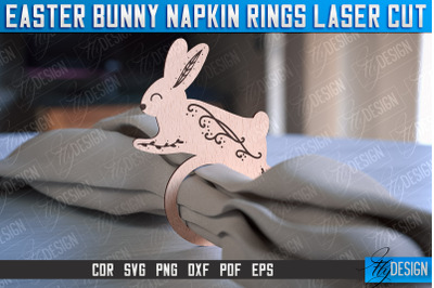 Easter Bunny Napkin Rings Laser Cut | Home Design | CNC File