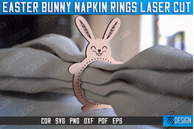 Easter Bunny Napkin Rings Laser Cut | Home Design | CNC File