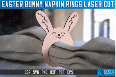 Easter Bunny Napkin Rings Laser Cut | Home Design | CNC File