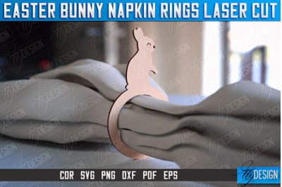 Easter Bunny Napkin Rings Laser Cut | Home Design | CNC File