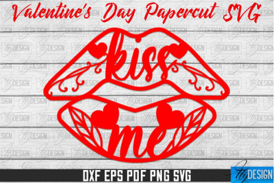 Valentine&#039;s Day SVG | Love Paper Cut SVG | Heart Design