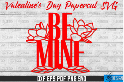 Valentine&#039;s Day SVG | Love Paper Cut SVG | Heart Design