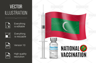 Immunization Icon of Maldives