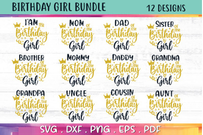 Birthday Girl SVG Bundle 12 Designs