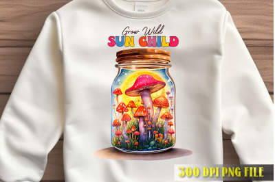 Free Spirit Sun Child Jar Design