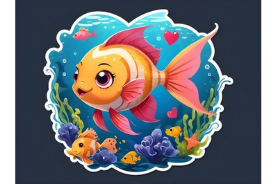 cute angel fish