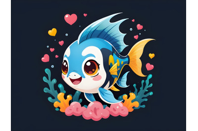 cute angel fish