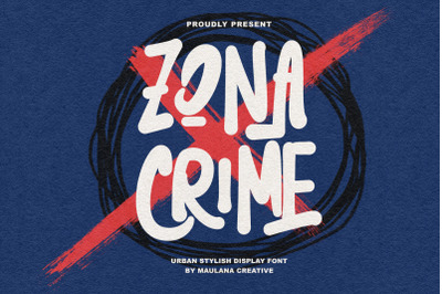 Zona Crime Display Font