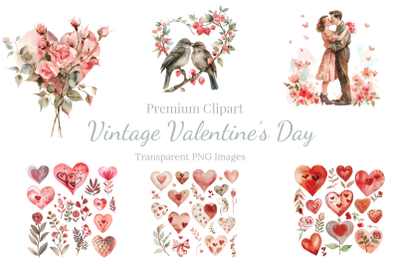 Vintage Valentine Clipart Transparent Png