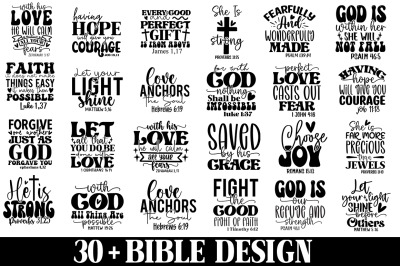 30 + Bible SVG Bundle