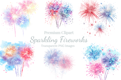 Sparkling Fireworks Transparent Png