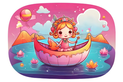 fairy floats on a boat