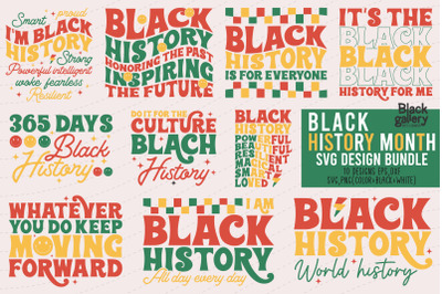 Black History Month SVG EPS PNG Bundle