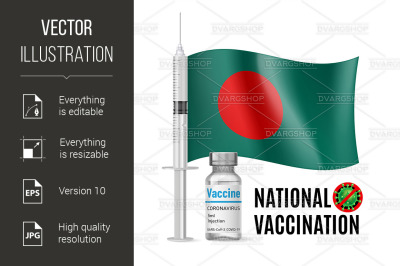 Immunization Icon of Bangladesh