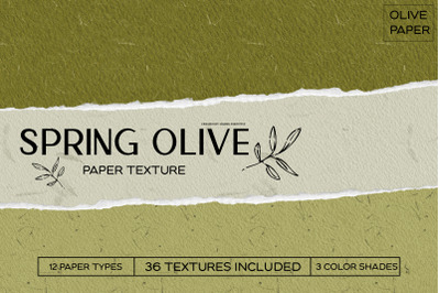 Spring Olive Handmade Paper Set