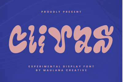 Clivas Experimental Display Font