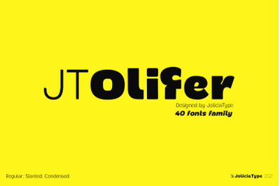JT Olifer | 40 Font Family