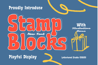 Stamp Blocks - Playful Display Font