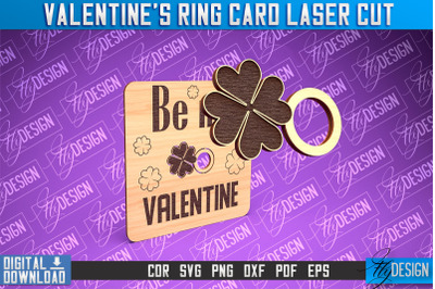 Valentine&#039;s Ring Card Laser Cut | Valentine&#039;s Day | CNC File